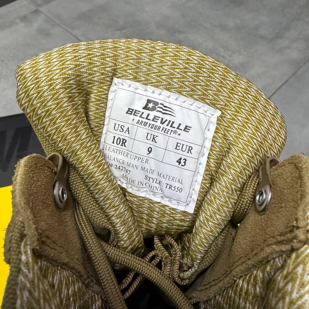 Берці Belleville KHYBER TR550 Hot weather multi-terrain boot, розмір 10/43, колір Койот, стандарт армії США (TR550 100R) Solmir Київ - фото 9