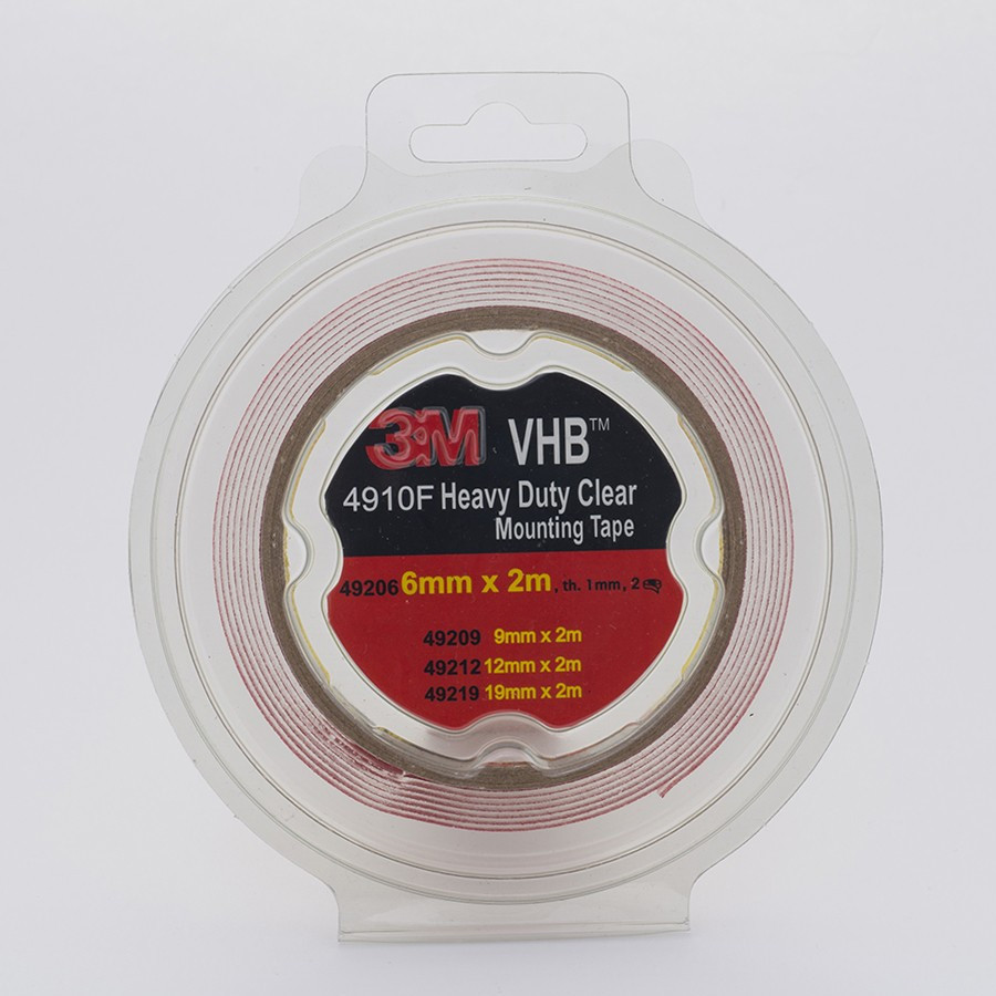 Скотч двосторонній монтажний 6мм х 2м 3M 4910F "Heavy Duty" (ціна за уп.-2шт) прозорий, 49206 Вінниця - фото 1