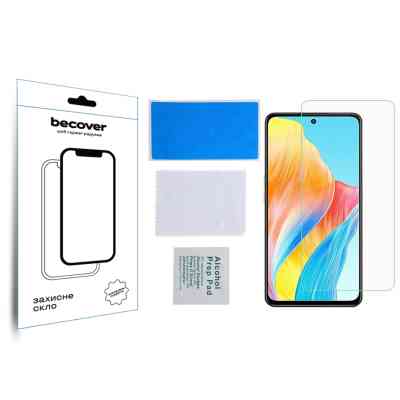 Скло захисне BeCover Oppo A98 5G 3D Crystal Clear Glass (709773) Вінниця