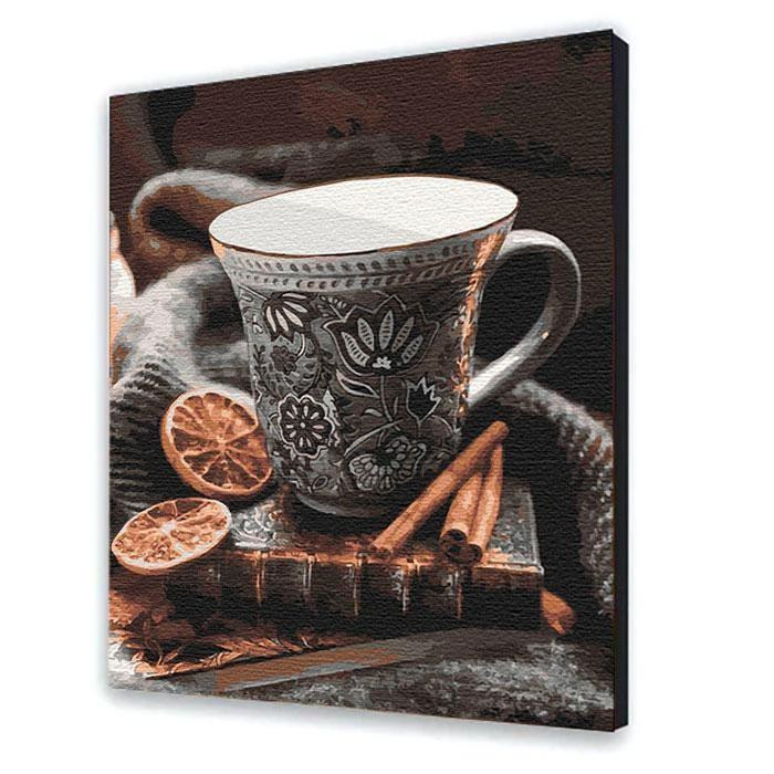 Картина за номерами "Кава з корицею" розмір 40 х 50 см, код 12135 Одеса - фото 1