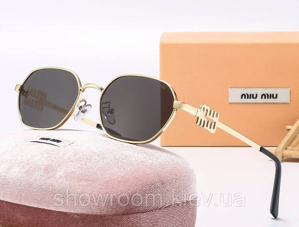 Женские солнцезащитные очки Miu (2121) grey Киев - изображение 1