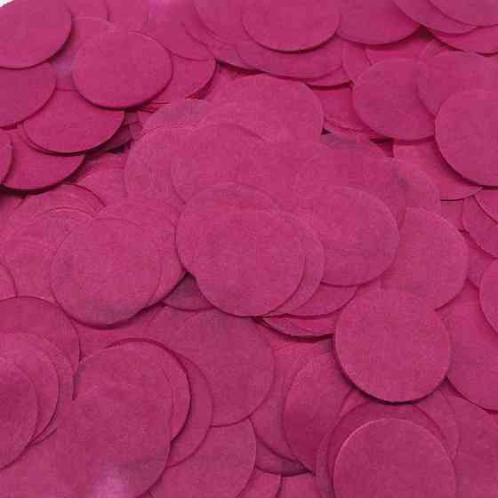 Конфетти кружки из бумаги 10 г 25 мм малиновый Киев