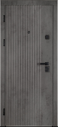Дверь входная Артиз Элит Монако бетон темно-серый 860х2040 мм Киев