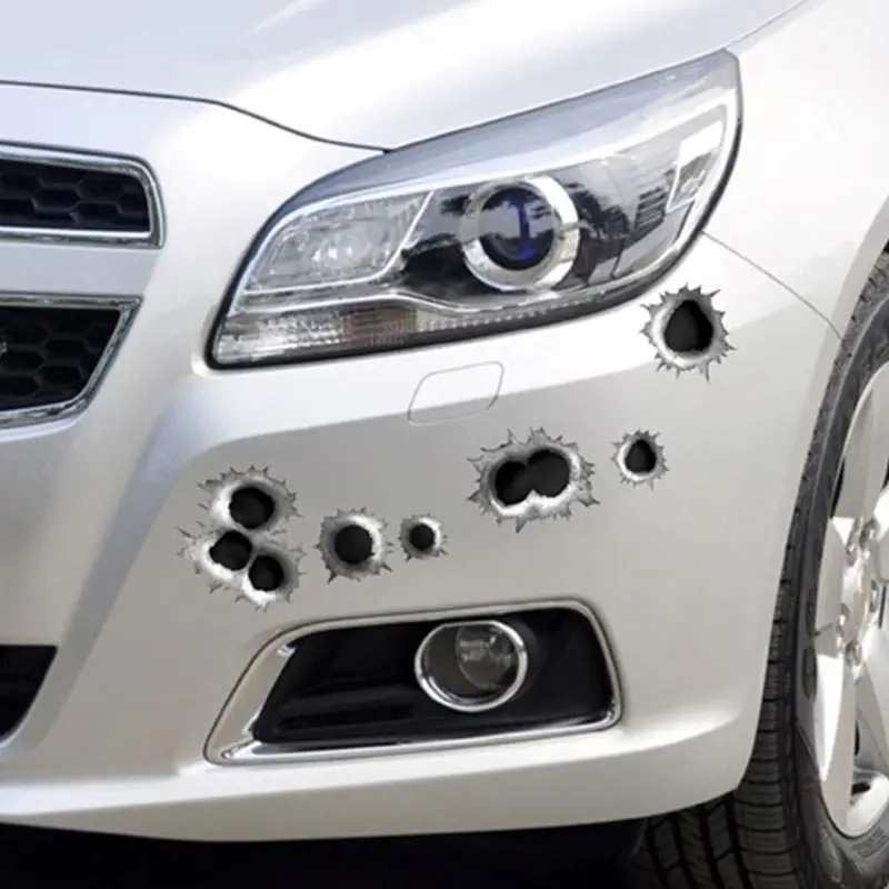 Наклейки 3D Кулі та Подряпини для авто, комплект 18 шт Київ - фото 9