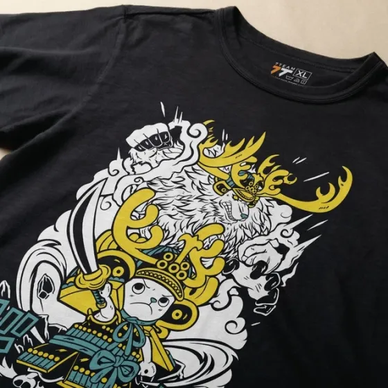 Футболка для подростка мальчика с принтом Ван Пис Чоппер Самурай Размер 160 Anime10999 Днепр