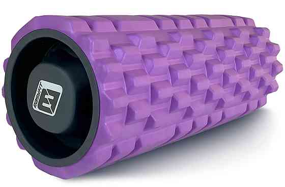 EasyFit Масажний ролик EasyFit Grid Roller 33 см v.1.1 міцний масажер (фіолетовий) Київ