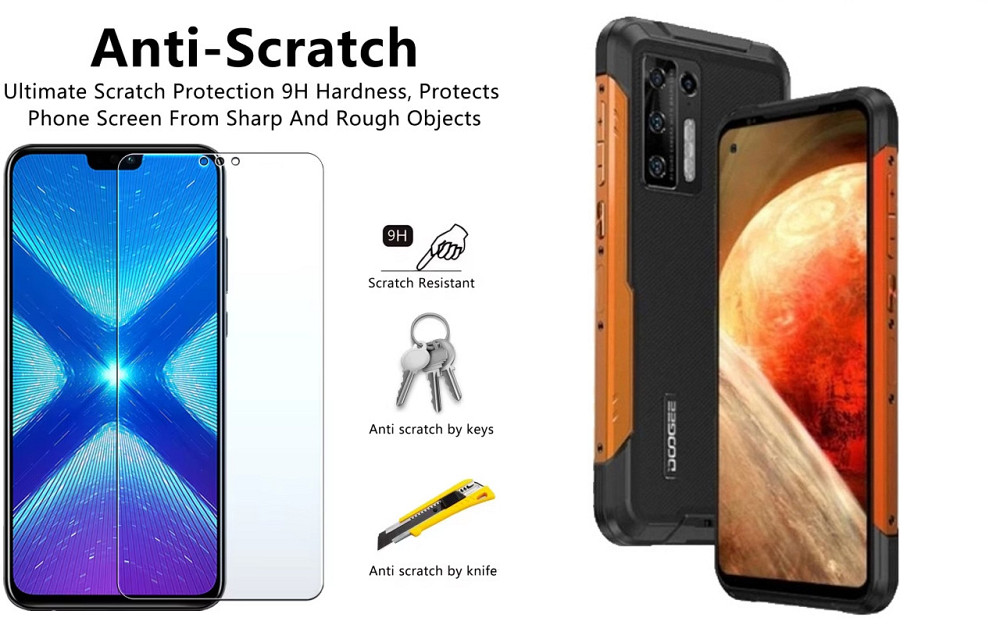 Защитное стекло NeoGlass для DOOGEE S97 Pro – ультрапрозрачное и устойчивое Киев - изображение 1