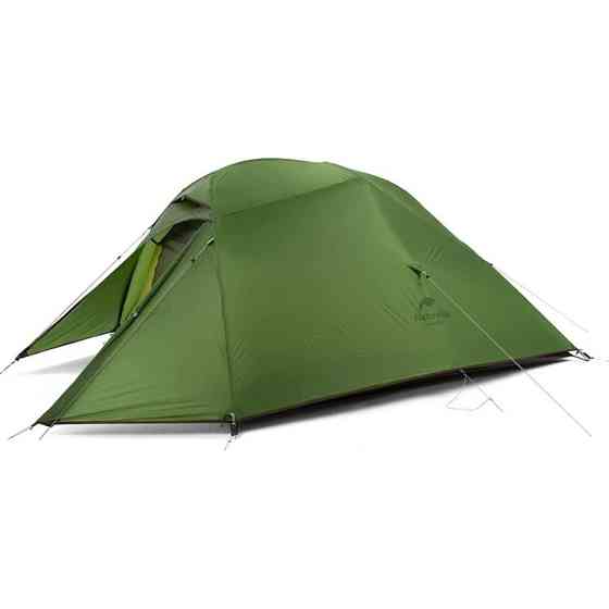 Надлегкий тримісний намет з футпринтом Naturehike Cloud Up 3 Updated NH18T030-T 20D (Темно-зелений) Вінниця