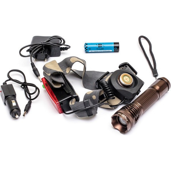 Акумуляторний ліхтар Bailong BL-6811 налобний і ручний Полтава - фото 1