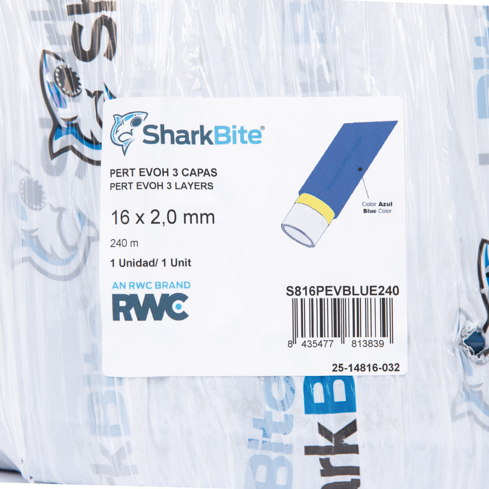 Труба PE-RT SharkBite EVOH BLUE 16х2 мм, 240 м Київ - фото 6