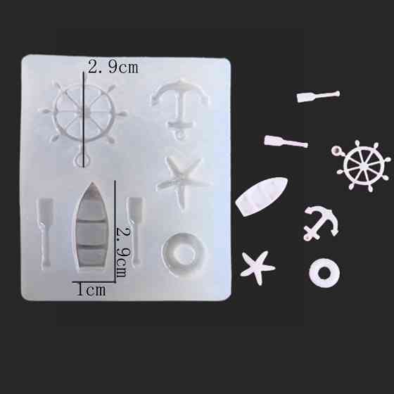 Молд кондитерський Морський 7 на 6 см сірий Київ