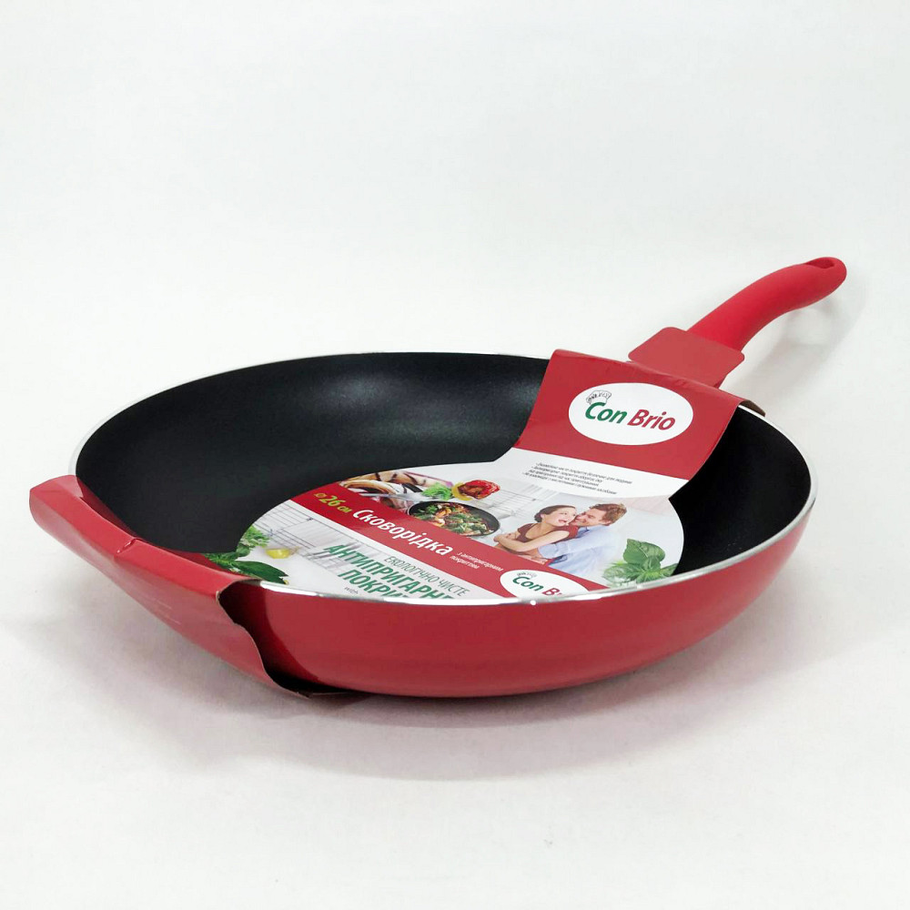 Сковорода алюминиевая углубленная Con, Сковорода с атипригарным покрытием, Сковороду для варки PA-33 Львов - изображение 7