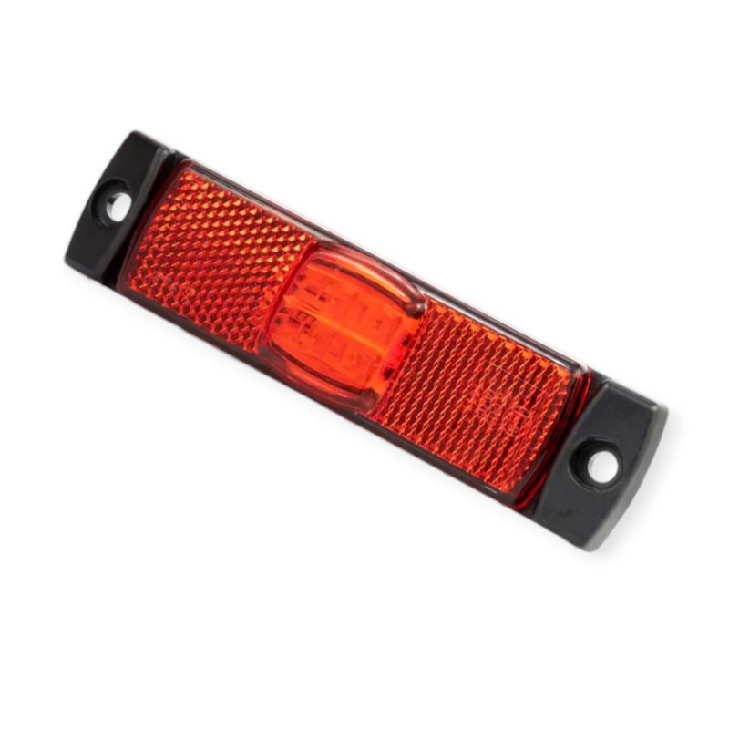 Ліхтар прямокутний. червоний 130х32мм FT-017 C LED (12 24v) маркерн. Мукачево - фото 2