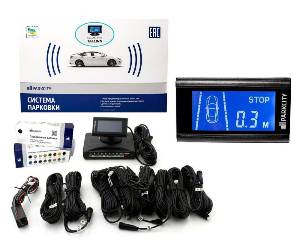 Паркувальна система Parkcity Tallinn 818/305L Light Grey 8-датчиків Харків - фото 15