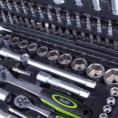 Hабір інструменту Alloid Base 1/2" и 1/4" 6-г108 предметів (NI-1108 WN-6) Ковель