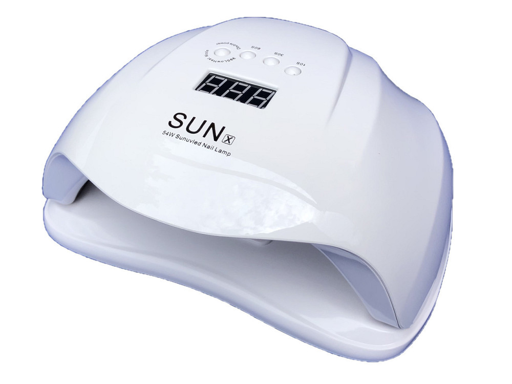 Гібридна UV/LED лампа для манікюру SUN X 54 Вт з пониженням потужності, таймер 10/30/60/99 с, Біла Київ - фото 11