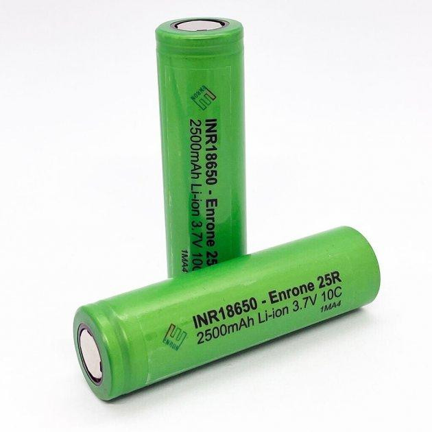 Аккумулятор Li-ion 18650 2500mAh 3.7V, Green Q50/500 Полтава - изображение 1