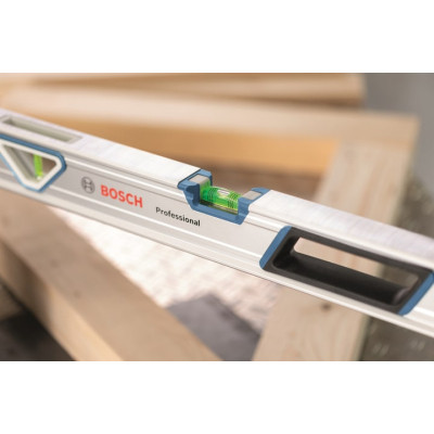 Рівень Bosch 60см, 3 капсули, алюмінієвий корпус, отвори для руки (1.600.A01.6BP) Вінниця - фото 3