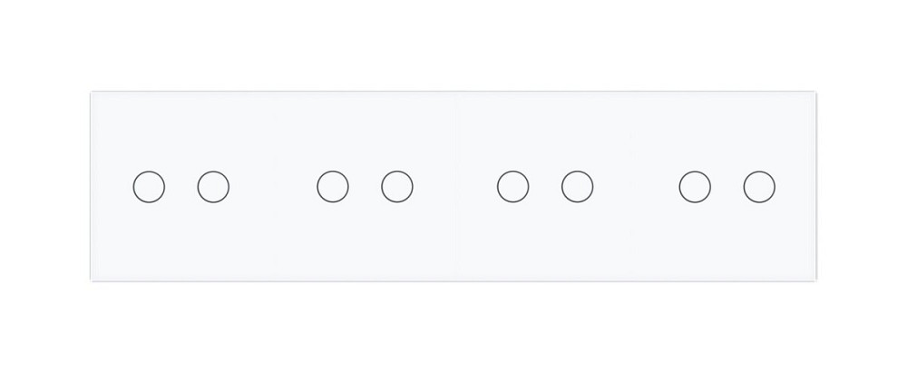 Розумний сенсорний ZigBee вимикач 8 сенсорів (2-2-2-2) Livolo білий (VL-C708Z-11) Коломыя - изображение 4