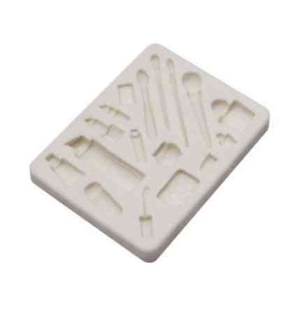 Молд силиконовый Косметика 95 на 73 мм серый Киев