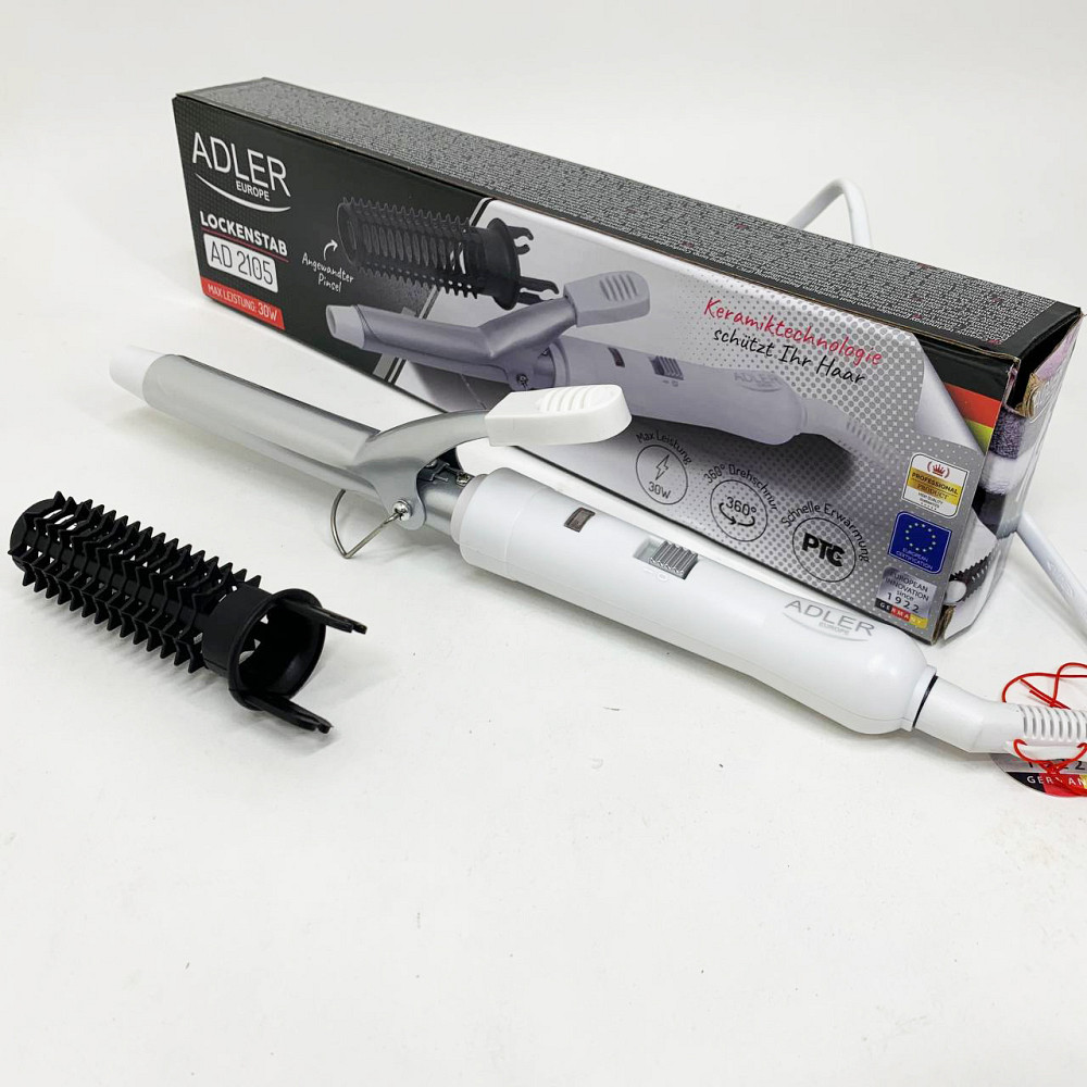 Щипцы для завивки и объема Adler AD 2105 20Вт, Утюжок для завивки волос Прибор волос VN-44 Львов - изображение 3