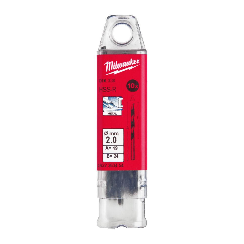 Свердло по металу HSS-R MILWAUKEE DIN338, діаметр 2,0мм, (10шт) Одеса - фото 1