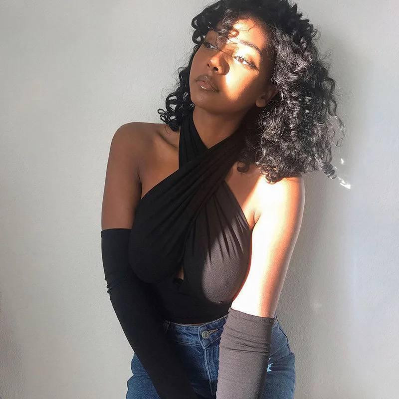 Женский летний топ с открытыми плечами из плотного микродайвинга Одесса - изображение 5