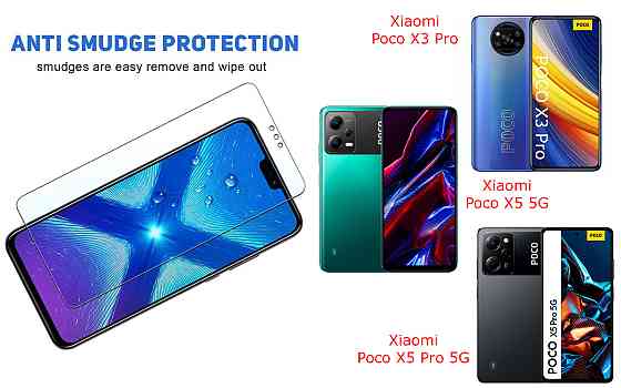Защитное стекло NeoGlass для Xiaomi Poco X3 Pro, X5 5G, X5 Pro 5G – ультрапрозрачное и устойчивое Киев