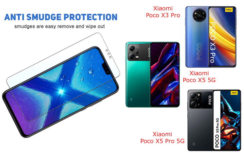 Защитное стекло NeoGlass для Xiaomi Poco X3 Pro, X5 5G, X5 Pro 5G – ультрапрозрачное и устойчивое Киев - изображение 3