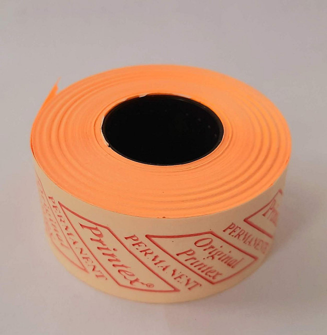 Этикетка (Ценники) под пистолет 26х16 мм, оранжевый, 1000 шт Павлоград - изображение 2