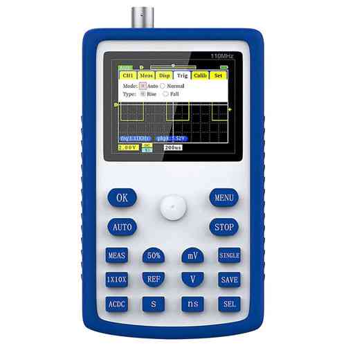 Осцилограф портативний FNIRSI 1C15 110МГц 500МС/с з ЖК-дисплеєм та акумулятором 3000мАг Київ