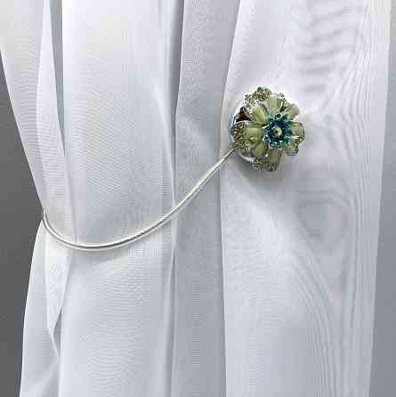 Магніти для штор та гардин "Flowers" набір 2 шт Різнокольоровий (81-228) Київ