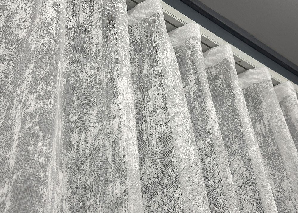 Тюль VR-Textil 1545т Мармур Жакард Молочний 350х270 см (42-0568) Киев - изображение 7