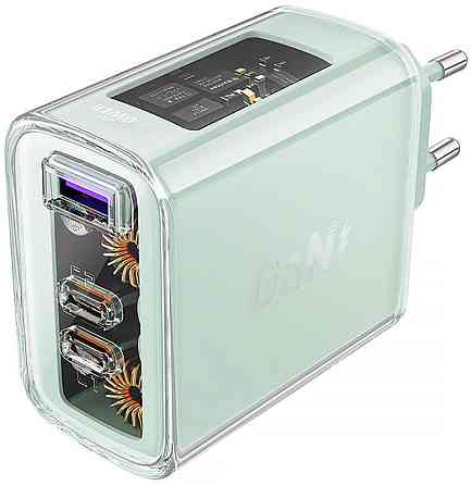 Зарядний пристрій 3xUSB 65W (2xUSB-C+USB-A) Gan A45 Fast Charger Mountain mist Acefast Винница