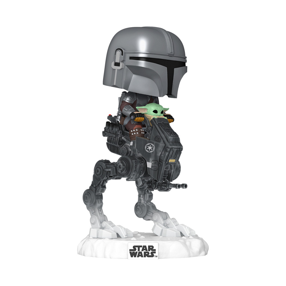 Ігрова фігурка Funko POP! Rides серії Мандалорець і Ґроґу - Мандо з Ґроґу на всюдиході Днепр - изображение 2