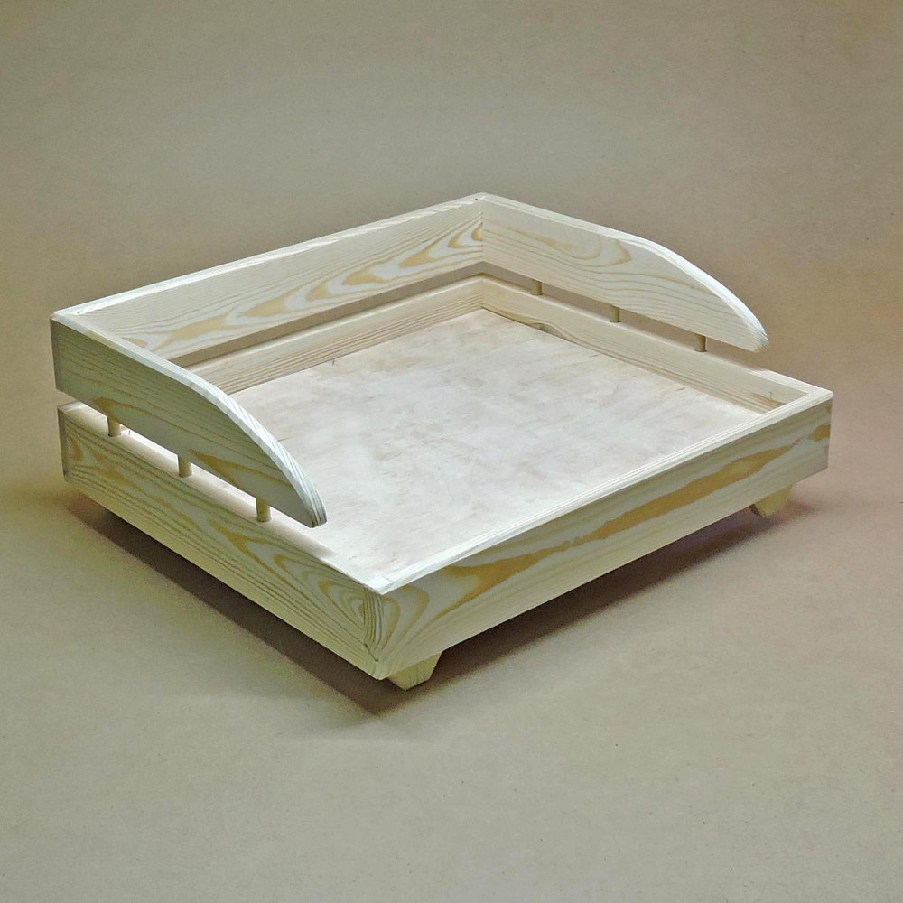 Лежак деревянный для собаки 