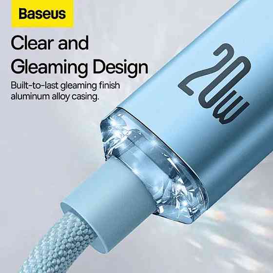 Кабель Type-C - Lightning Baseus Gem для быстрой зарядки и передачи данных 20W 1m Galaxy Blue P10373001311-00 Одесса