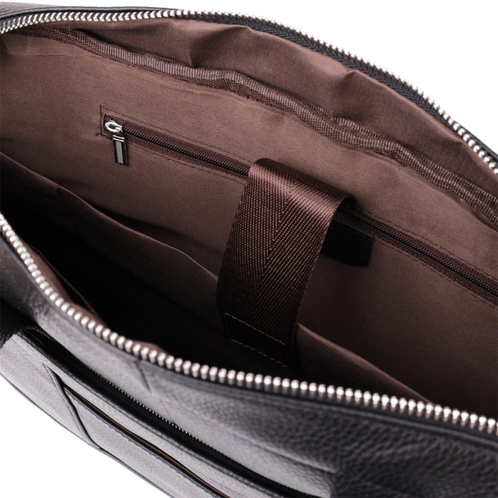 Діловий портфель для чоловіків із натуральної шкіри Vintage 23039 Чорний Київ - фото 8