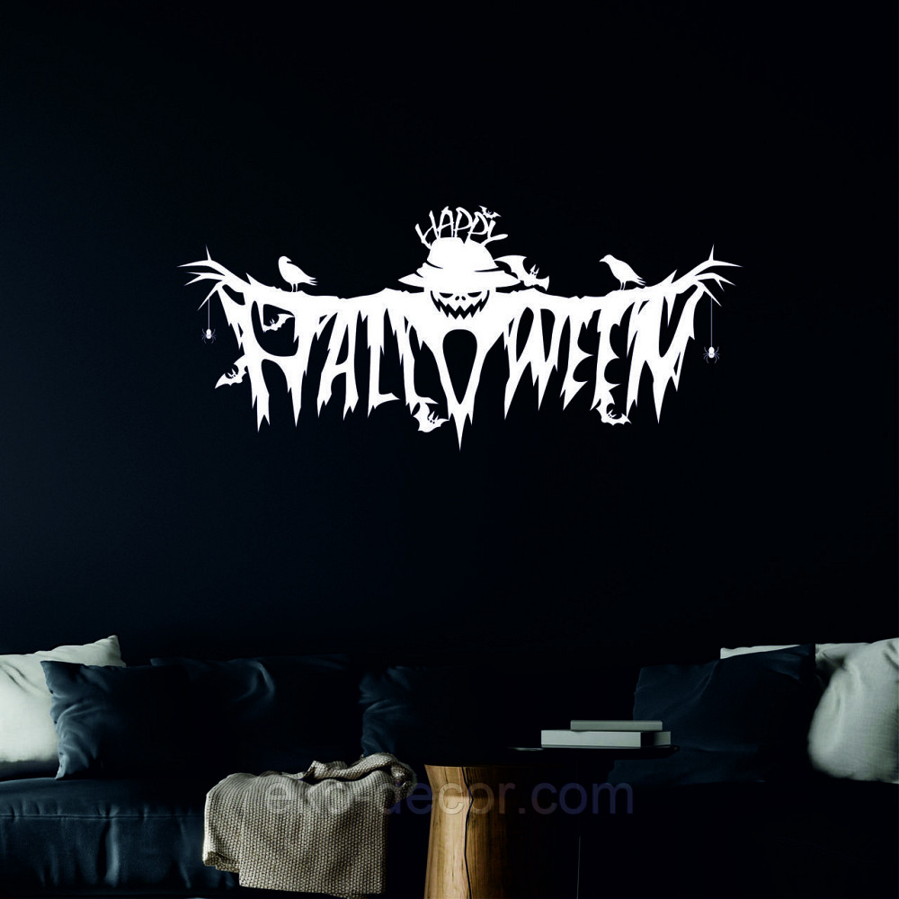 Декоративне настінне Панно «Хелловін» , Декор на стену, 90*40 см, Білий Київ - фото 3