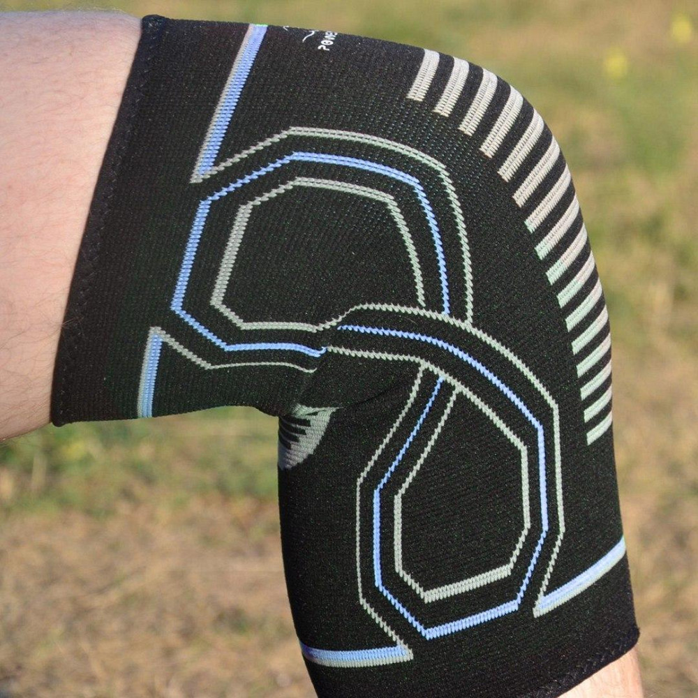 Наколінники спортивні PowerPlay PP-4099 Knee Support Чорно/Сині L/XL (пара) Каменское - изображение 4
