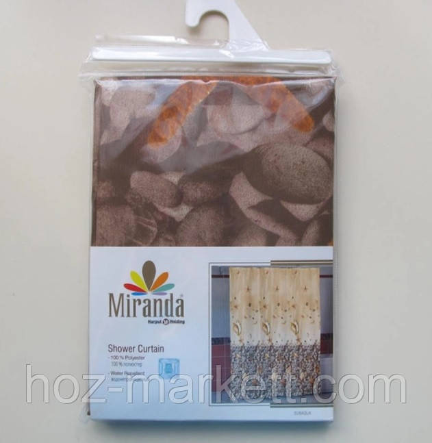 Штора для душа тканевая Miranda Subakua 180 см х 200 см производство Турция Харьков - изображение 4