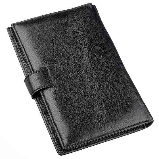 Гаманець-візитниця для чоловіків ST Leather 18831 Чорний Київ