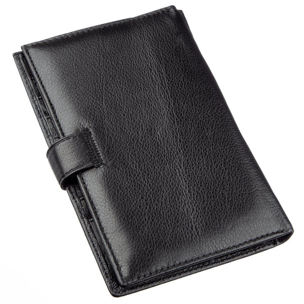 Гаманець-візитниця для чоловіків ST Leather 18831 Чорний Київ - фото 2