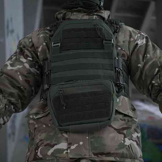 Сумка-напашник M Kiborg GU Cordura Khaki. Сумка напашник олива, хаки с велкро панелью Киев