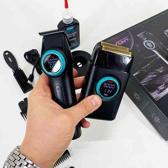 Машинка для стрижки волос и бритья VGR 2 в 1 V-977 V-377, Машинка для стрижки с мощным аккумулятором LZ-57 Львов