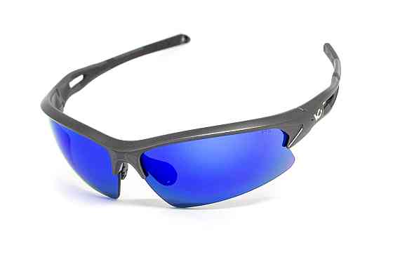 Окуляри захисні Venture Gear MontEagle GunMetal (ice blue mirror) Anti-Fog, дзеркальні сині Запоріжжя