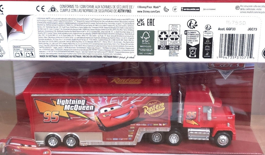 Тачки/ Pixar Cars Cars 3 Mack Hauler Diecast Car [2025] Харьков - изображение 3