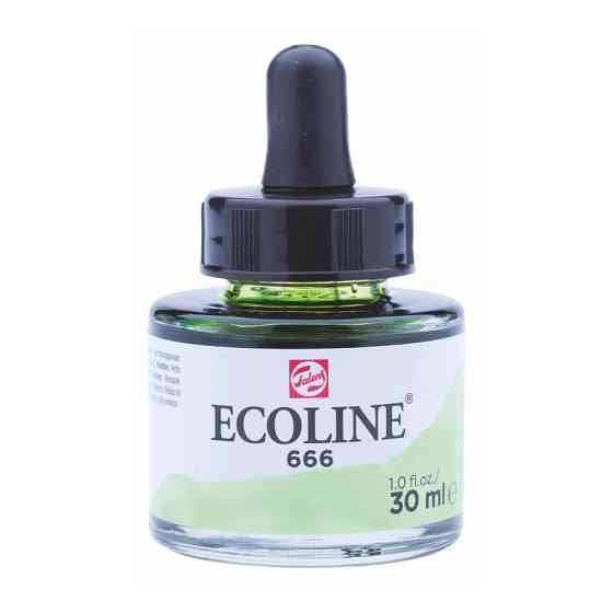 Краска акварельная жидкая Ecoline (666) Пастельная зеленаяя 30 мл Royal Talens Киев