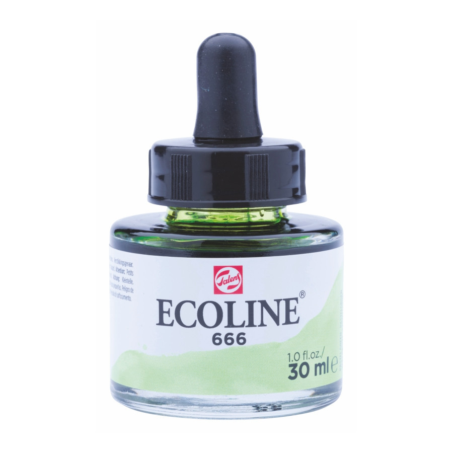 Фарба акварельна рідка Ecoline (666) Пастельна зелена 30 мл Royal Talens Київ - фото 1