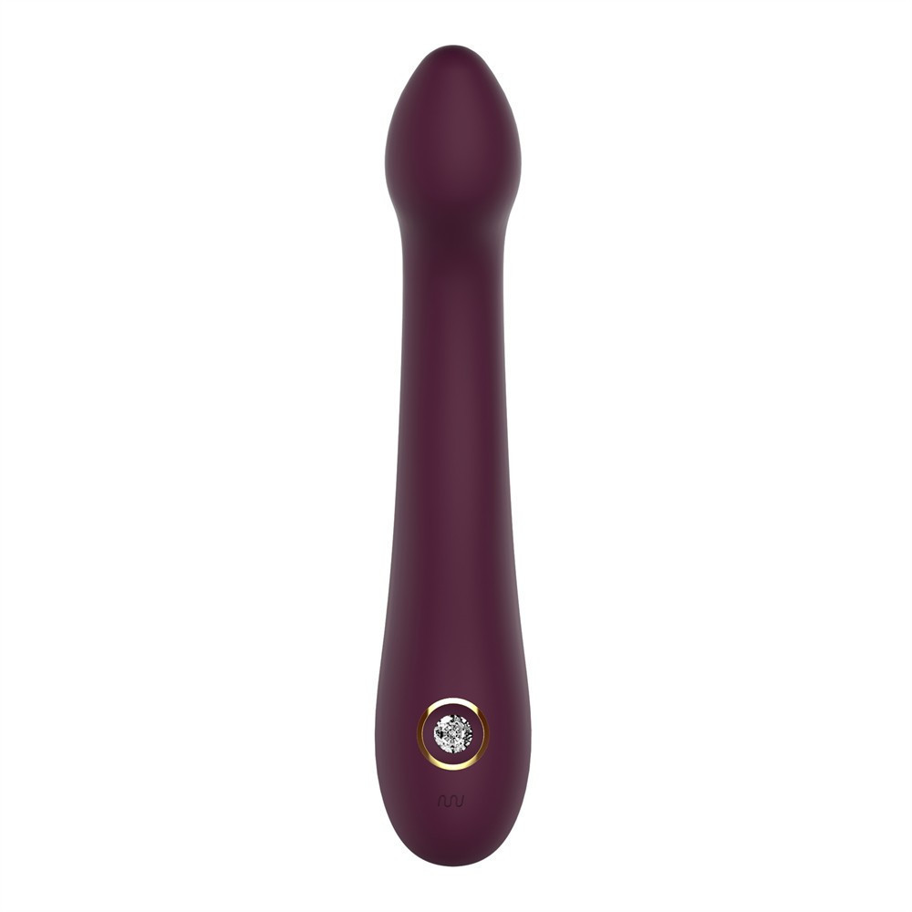 Вібратор для точки G Dream Toys Essentials зі стразами, бордовий, 21,8 × 3,6 см Sex Aura Київ - фото 4